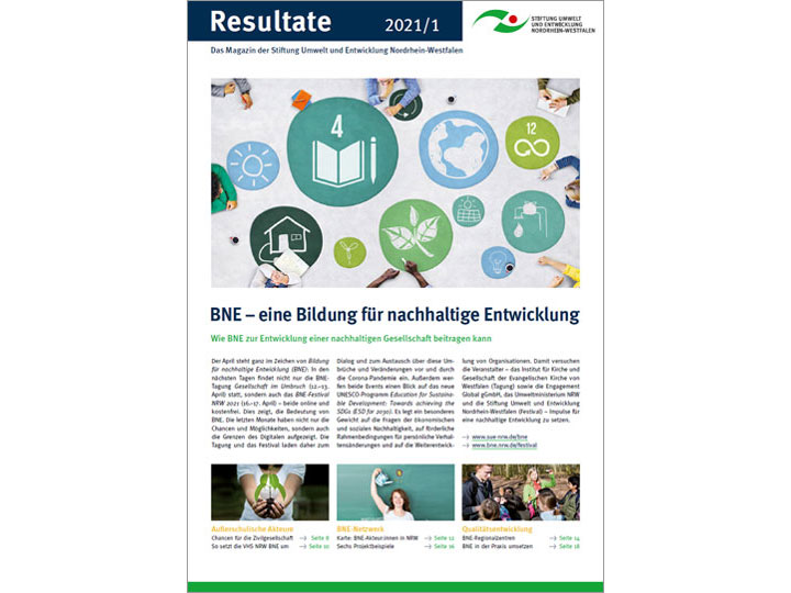 BNE-Ausgabe des Stiftungsmagazin Resultate