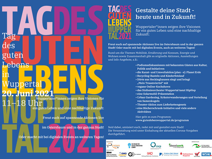 Tag des guten Lebens Wuppertal 2021 Tag des guten Lebens Wuppertal 2021